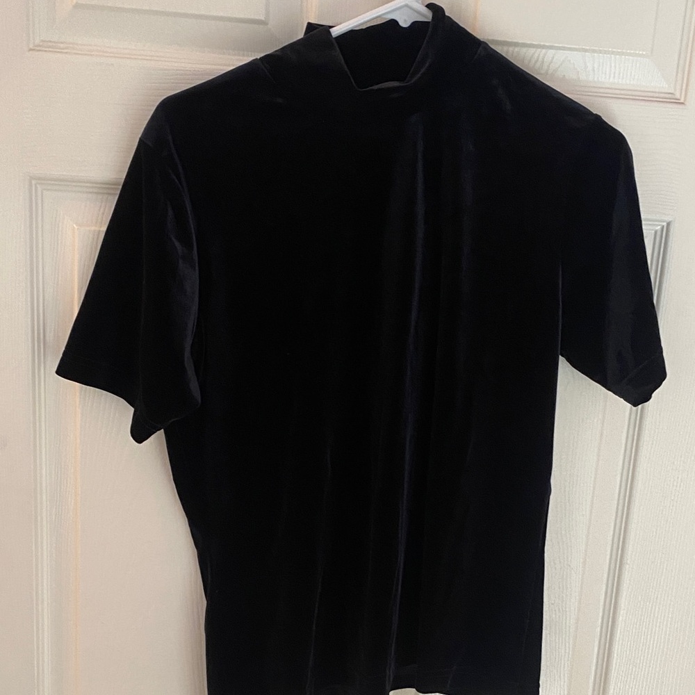 Men's Black Velvet Shirt